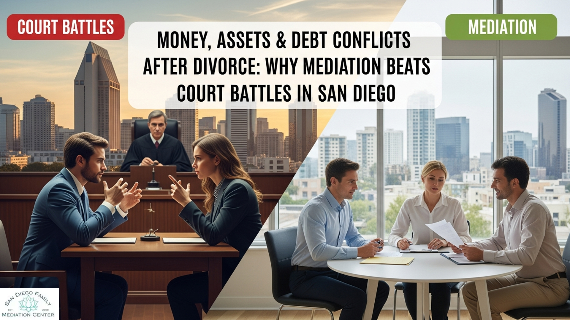 money, assests and debt conflicts after divorce