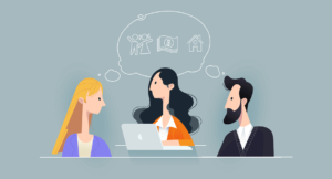 illustration of divorce mediation